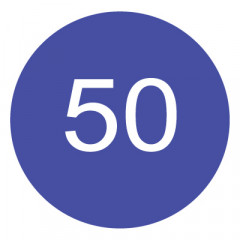 Дорожный знак 4.6 Ограничение минимальной скорости (D=700) Тип А