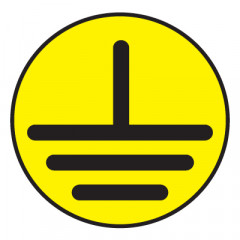 Знак T22 Указатель заземления (Пленка 50 х 50)